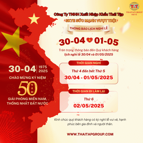  Thông báo lịch nghỉ lễ 30/04 và 01/05