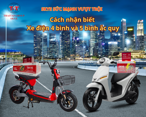 XE ĐIỆN 4 BÌNH VÀ 5 BÌNH ẮC QUY KHÁC NHAU NHƯ THẾ NÀO? CÁCH NHẬN BIẾT.