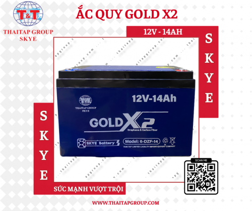 Ắc Quy GOLD X2 12v14ah (NEW)