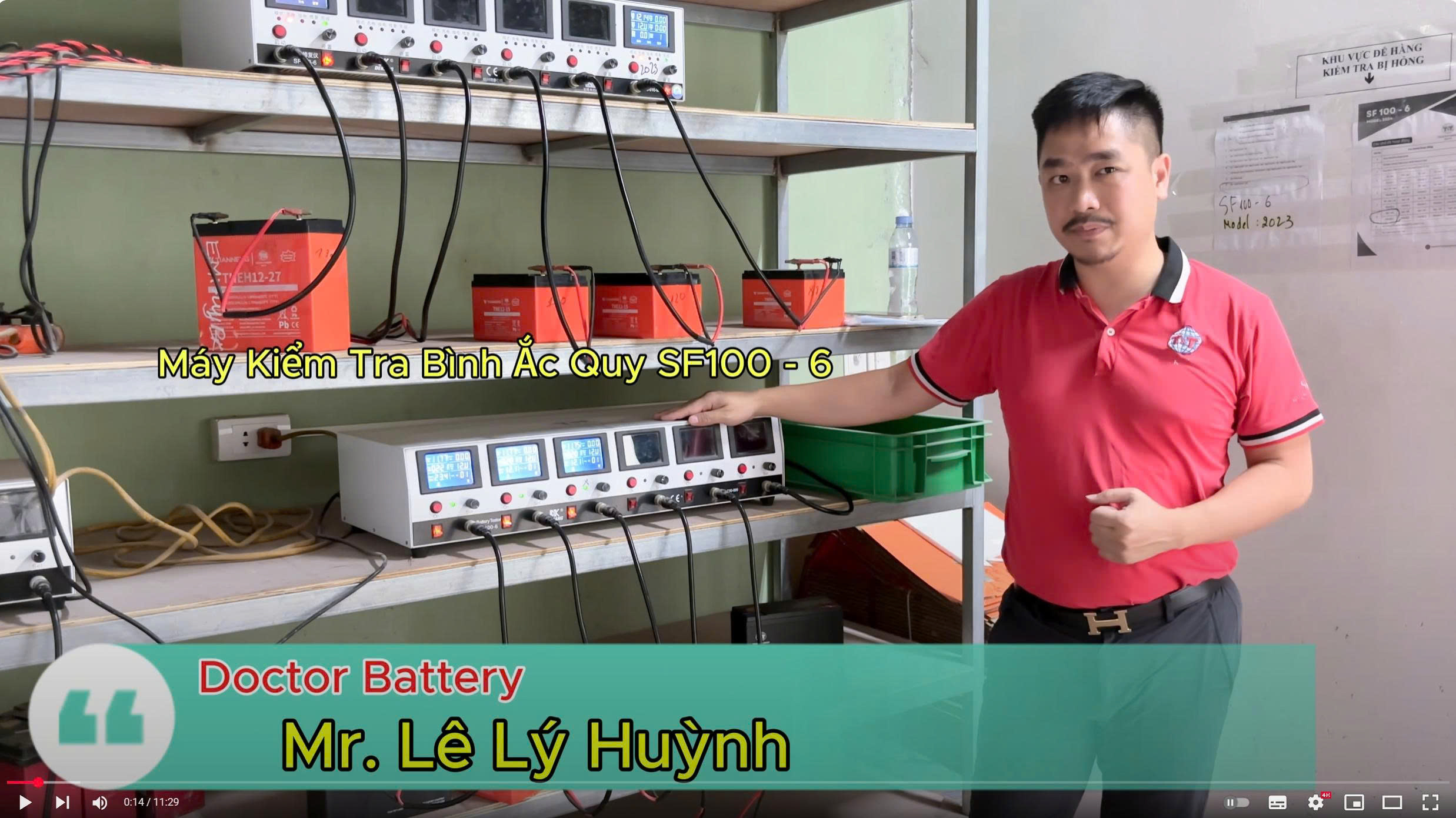 Review Máy Kiểm Tra Ắc Quy SF100-6. Hướng Dẫn Sử Dụng Máy Đo Bình Ắc Quy Xe Điện