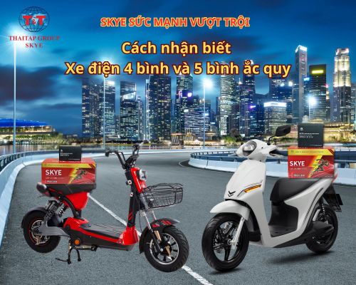 XE ĐIỆN 4 BÌNH VÀ 5 BÌNH ẮC QUY KHÁC NHAU NHƯ THẾ NÀO? CÁCH NHẬN BIẾT.
