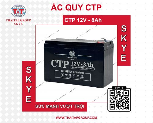Ắc Quy CTP 12V8Ah