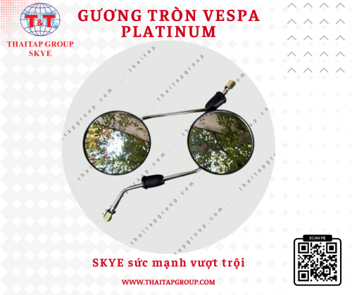 Gương tròn Vespa platinum