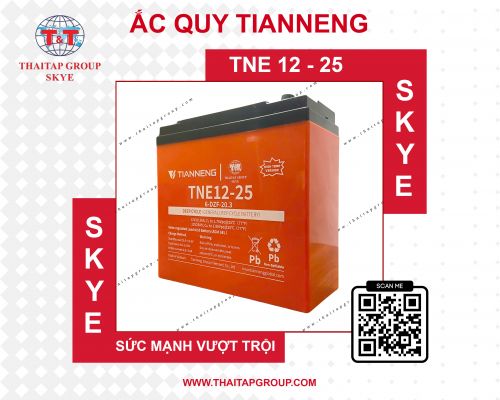 Ắc Quy TIANNENG TNE 12-25 Bản Chịu Nhiệt