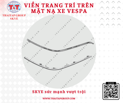 Viền trang trí trên mặt nạ trái phải