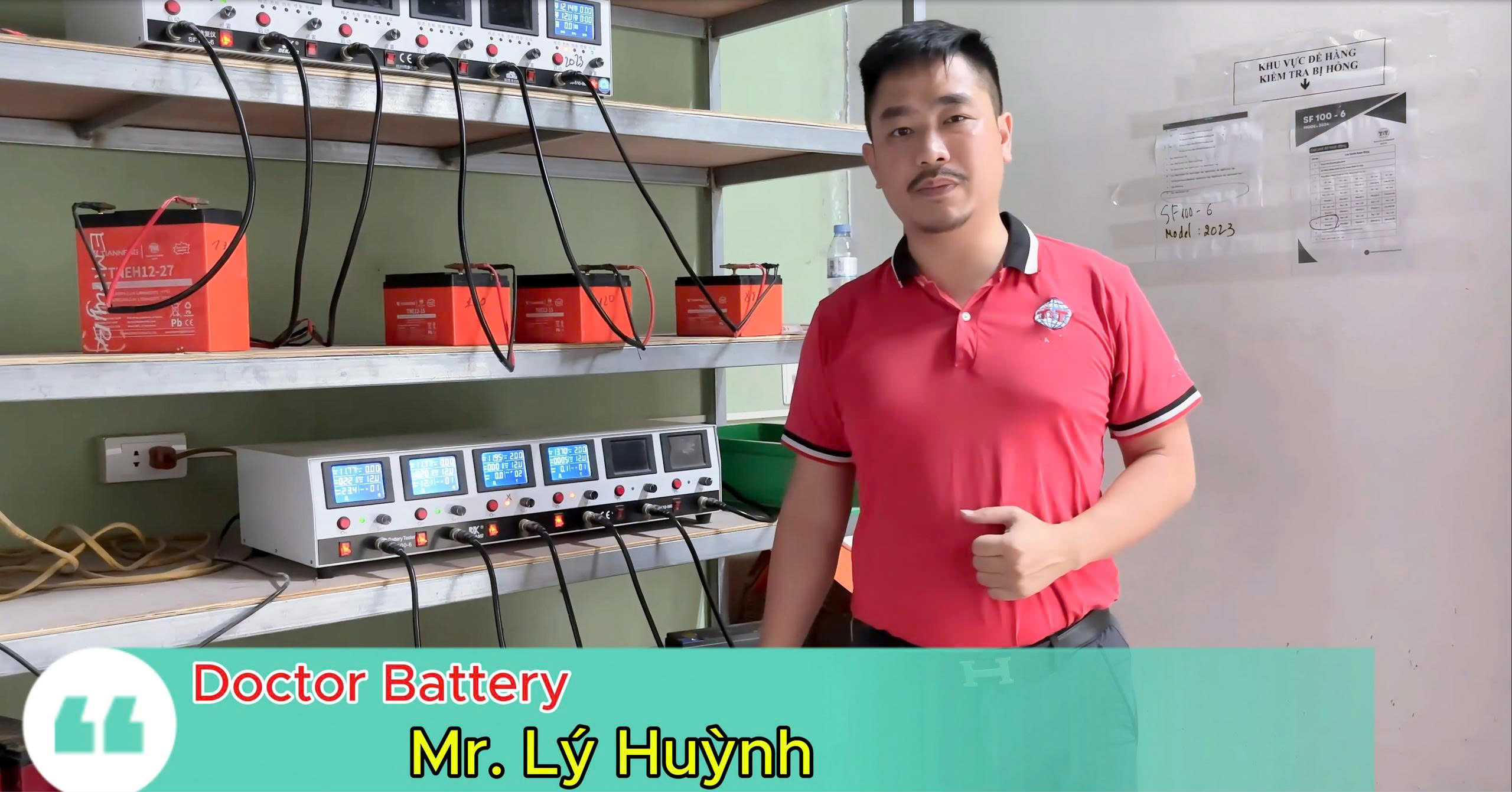 Hướng Dẫn Đo Bình Ắc Quy Xe Máy Điện Bằng Máy Kiểm Tra Ắc Quy SF100 - 6